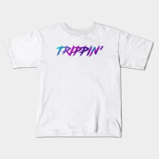 Trippin 90s Slang With 90s Colors Kids T-Shirt